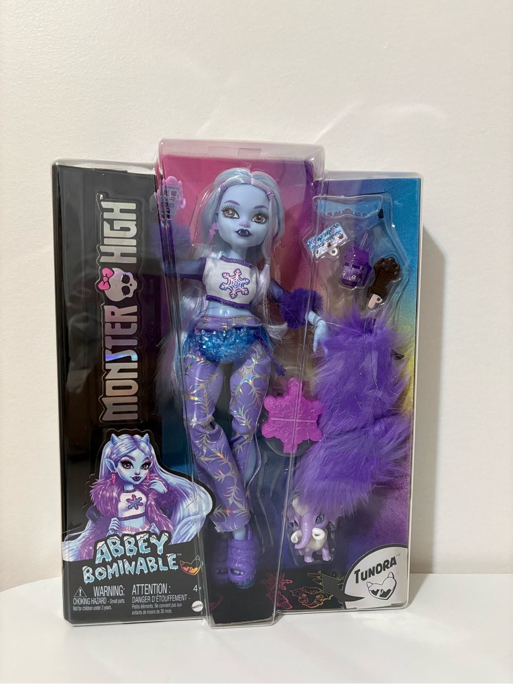 Monster High Abbey Bominable Doll in Purple and Blue Outfit